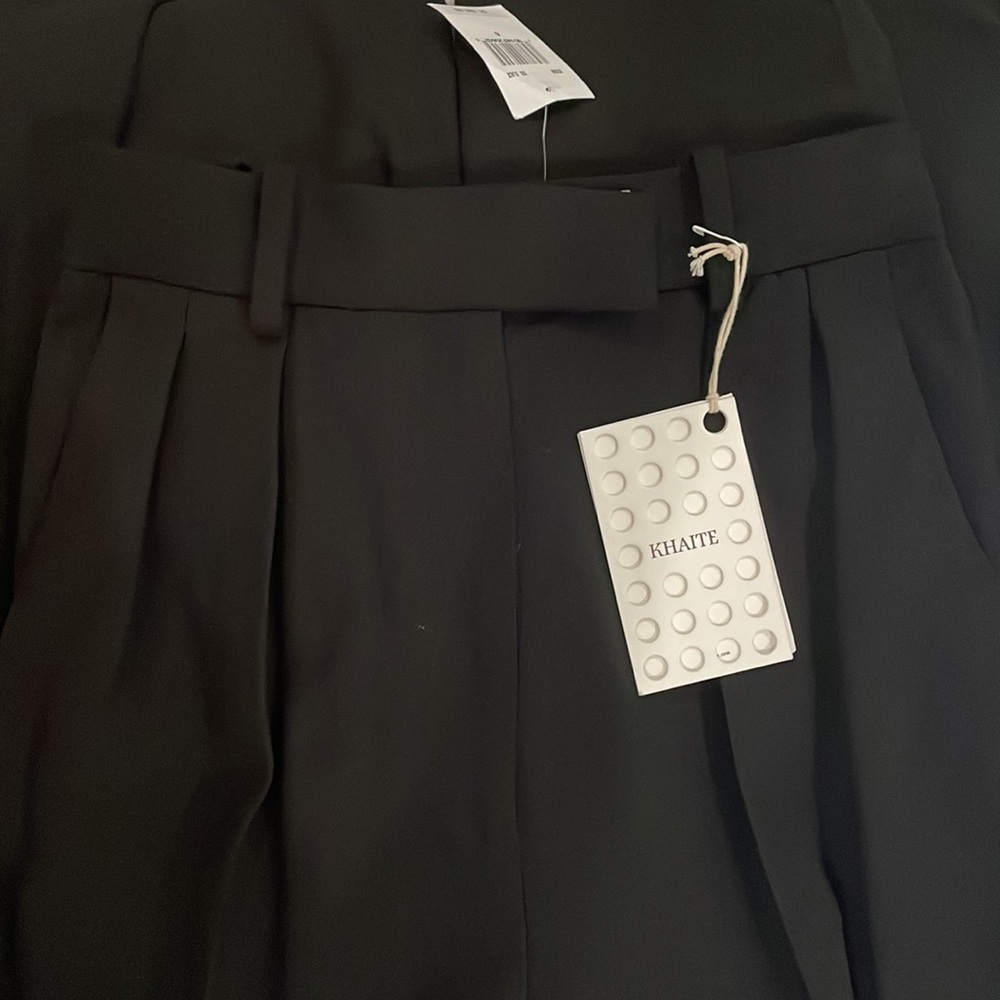 KHAITE Black Wide Leg Pants RUNS SMALL - Picture 7 of 11